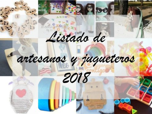 Listado de artesanos y jugueteros 2018