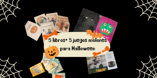 5 libros+ 5 juegos molones para Halloween