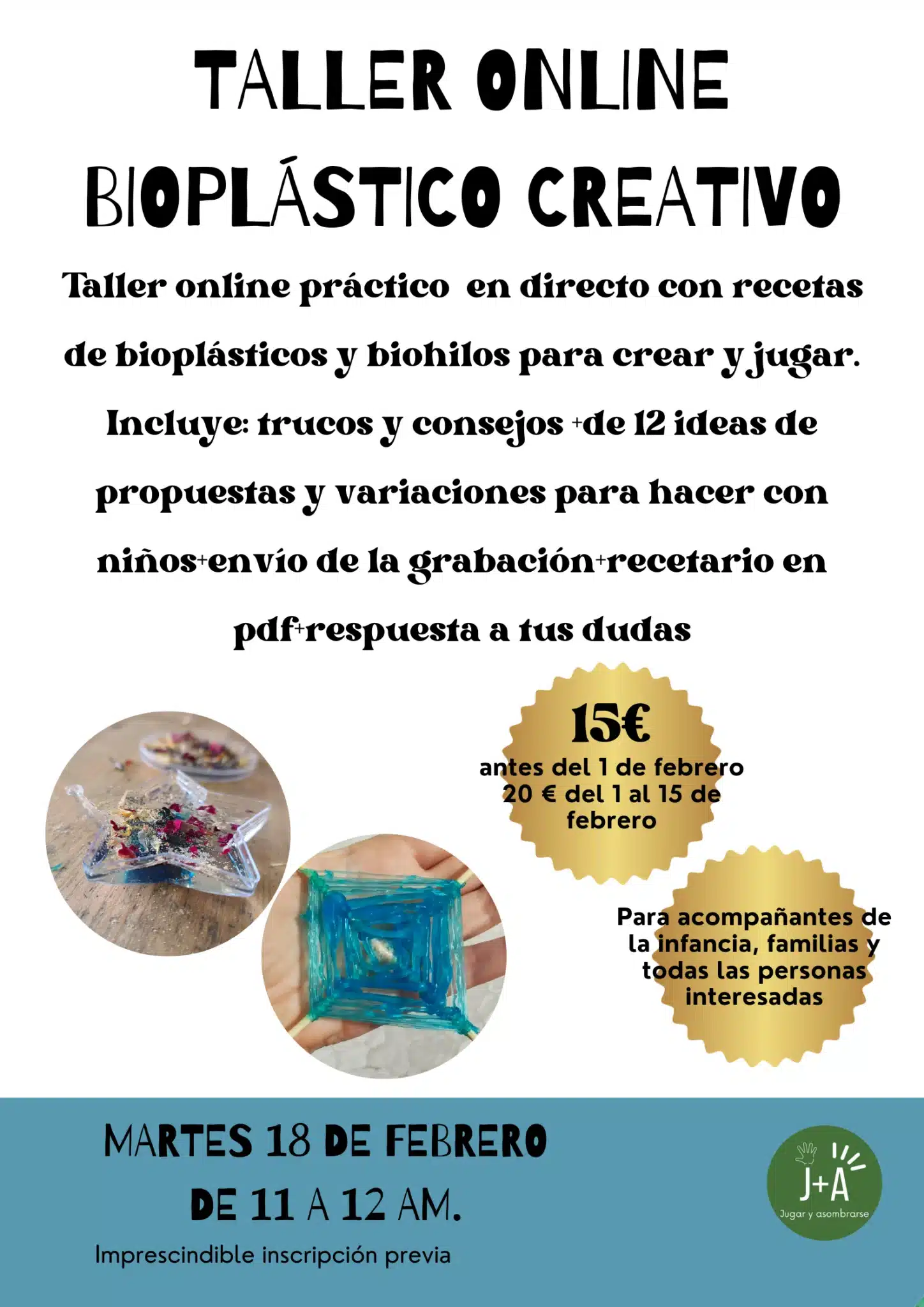 taller bioplastico creativo